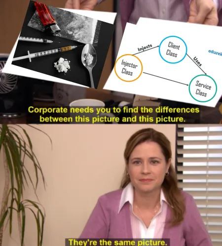 pam with heroine injections dependency injection